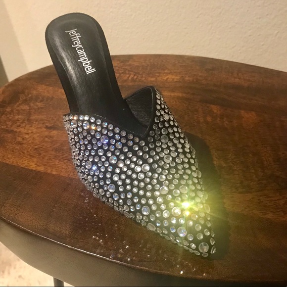 New Jeffrey Campbell Rhinestone Jodeci Clog - Picture 3 of 6